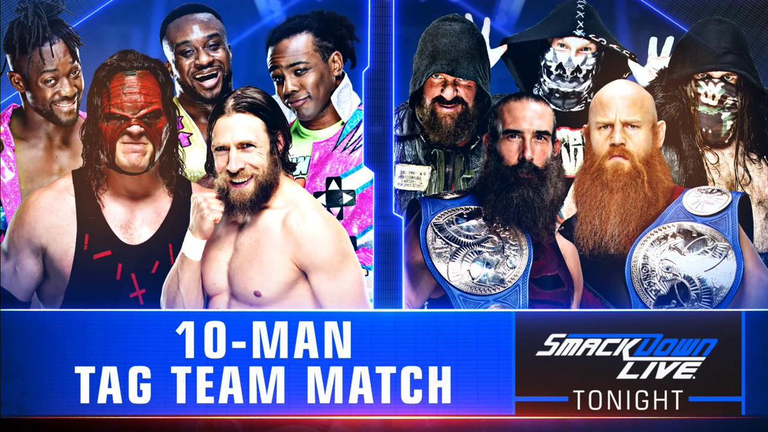 Ten-Man Tag Team Match Announced For Tonight�s Smackdown Live | Wwe 2K20  News, Wwe 2K19 Caws, Creations, Unlockables & Guide Ten-Man Tag Team Match Announced For Tonight�s Smackdown Live | Wwe 2K20  News, Wwe 2K19 Caws, Creations, Unlockables & Guide